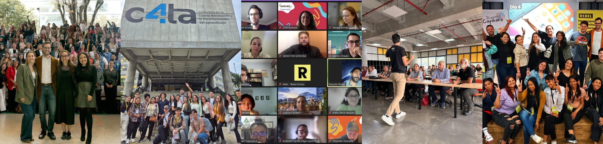 Estudiantes y talleres de Rebel Colombia
